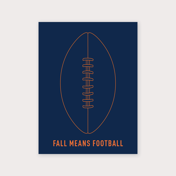 Football field and ball line art (American)