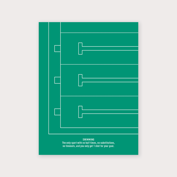 Swimming - Olympic pool line art